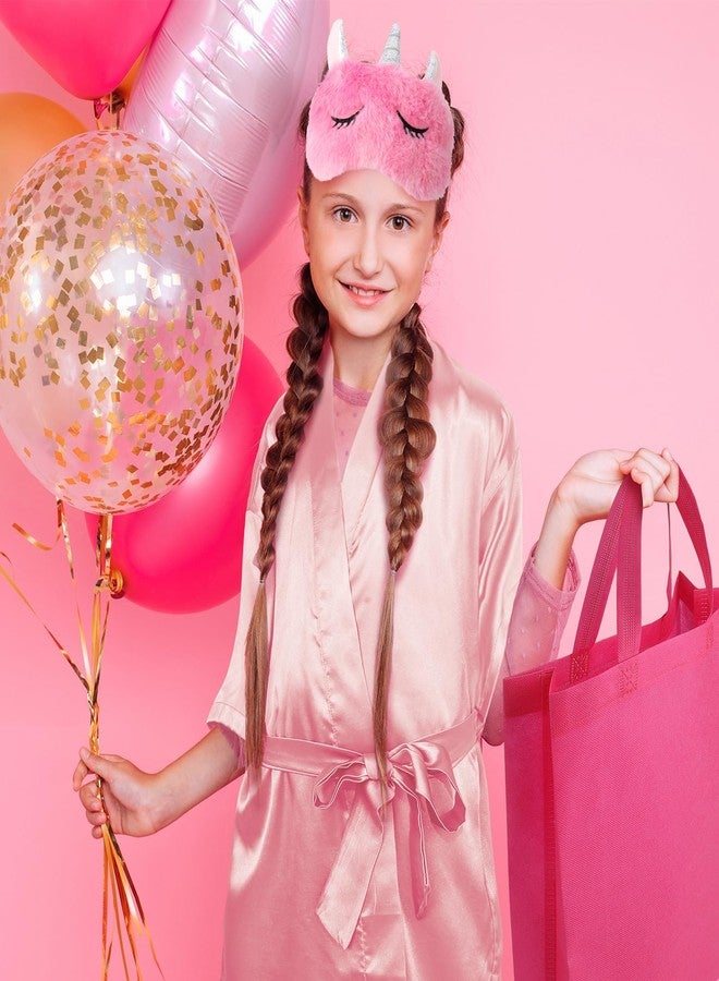 ZhouBoat 60 PCS Spa Party Favors for Girls Sleepover Party Supplies Robes Spa Headband Slippers Nail Files Decals Hair Comb for Girl, (Pink,10) - Image 4